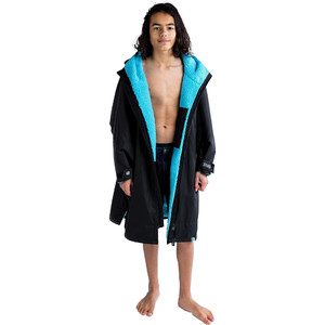 2023 Dryrobe Advance Junior Long Sleeve Change Robe DR104 - Black / Blue
